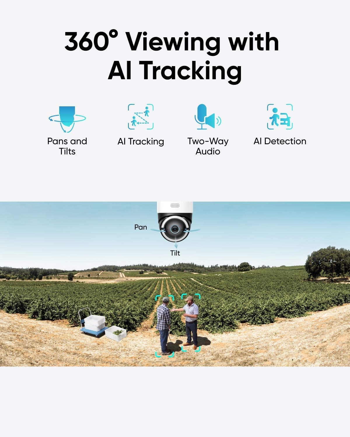 4K Solar Cellular Outdoor Security Camera with AI Tracking
