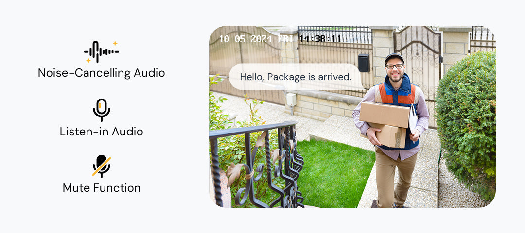 Built-in microphone and live-listening features