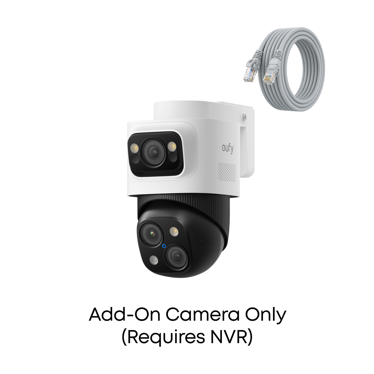 eufy PoE Cam S4 camera with one fixed view and two pan-tilt views