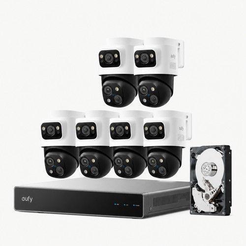 eufy S4 Max six-camera PoE system with NVR and 2 TB hard drive