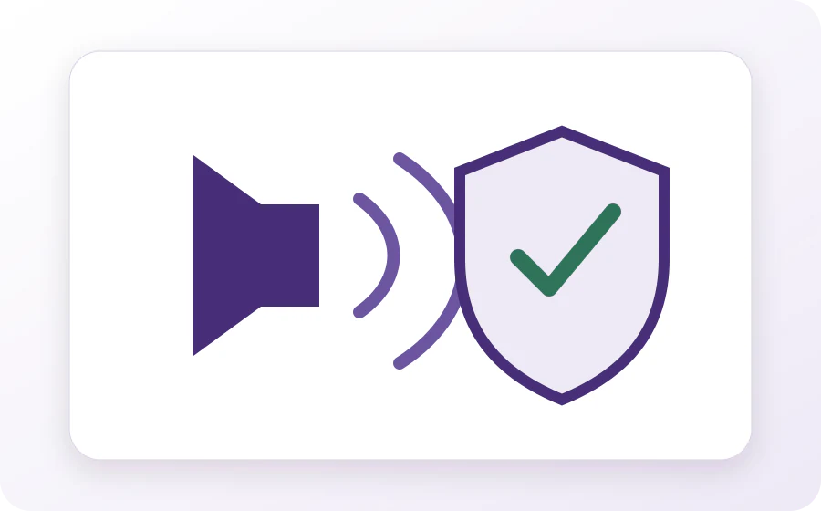 Illustration of two-way audio and configurable deterrence