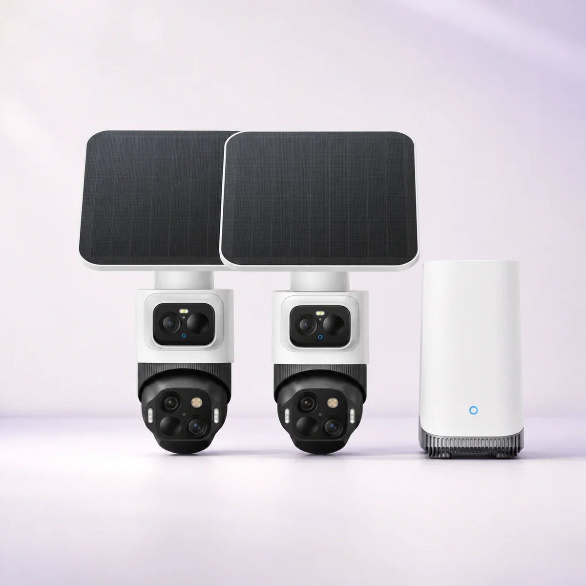 eufyCam S4 E81721W1 2-Cam Kit with two cameras, two solar panels, and HomeBase S380
