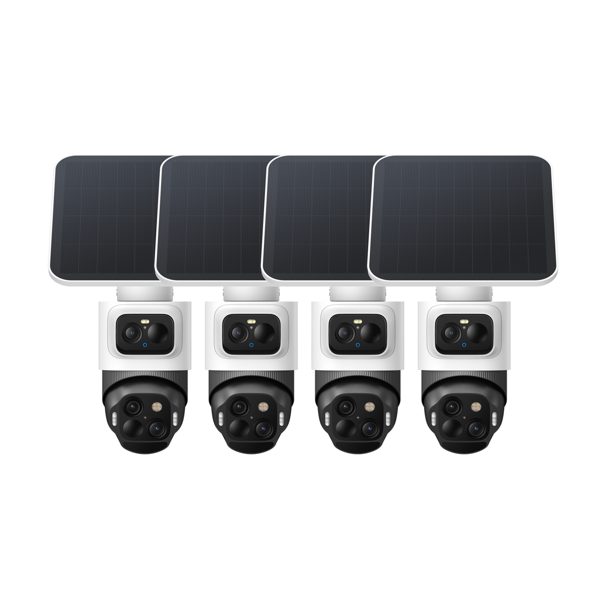 eufyCam S4 four-pack with four T8172 cameras and four solar panels