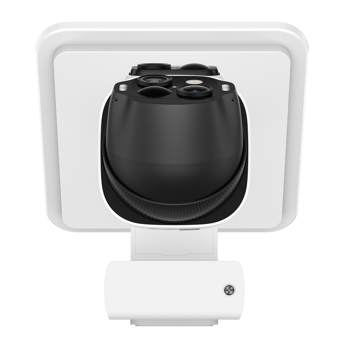 Close-up of the eufyCam S4 dual-lens PTZ camera module