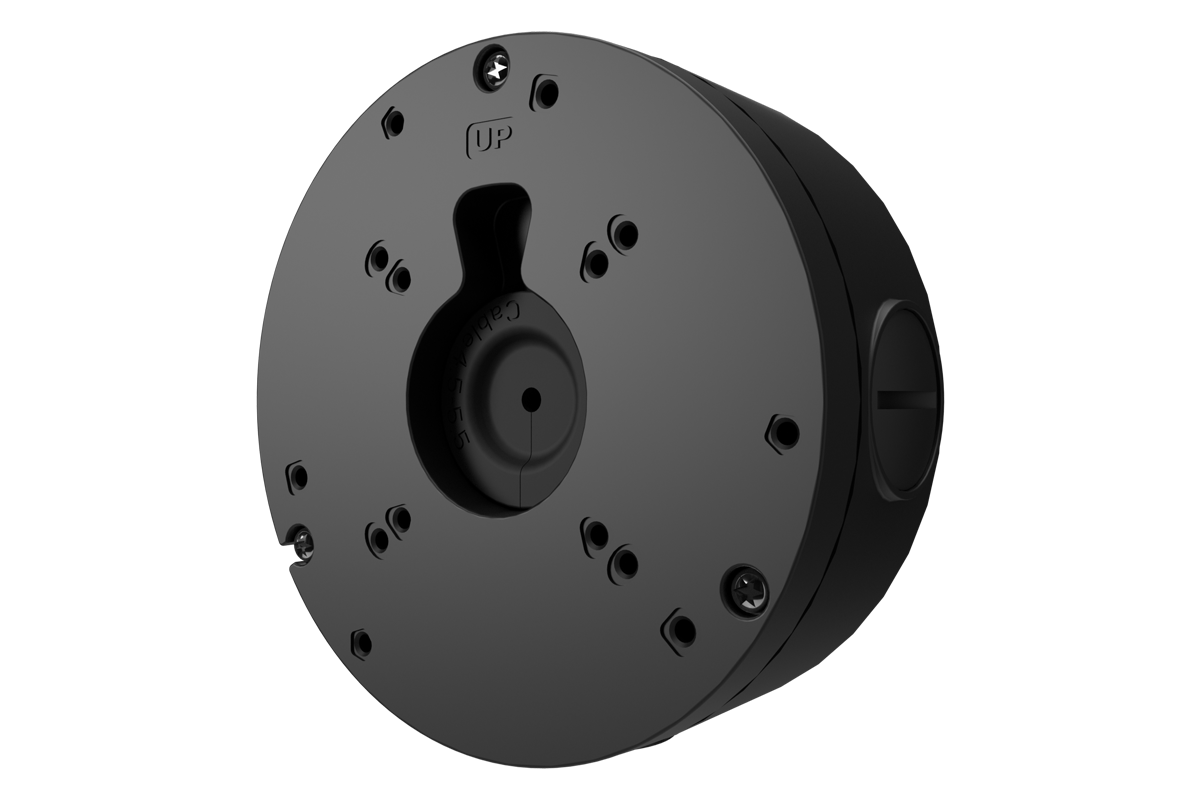 Lorex Round Junction Box for Fixed-Lens Cameras (JB301P) in black