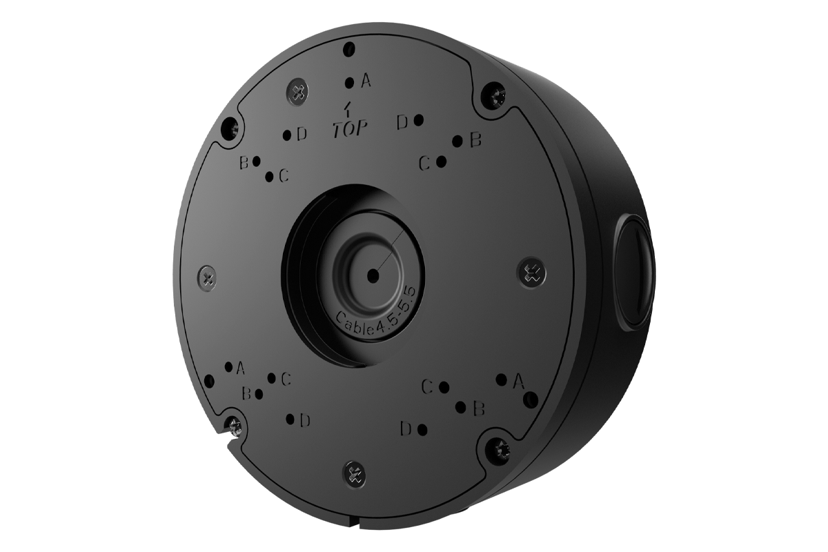 Lorex Round Junction Box for MVF and Dual-Lens Cameras (JB302P) in black