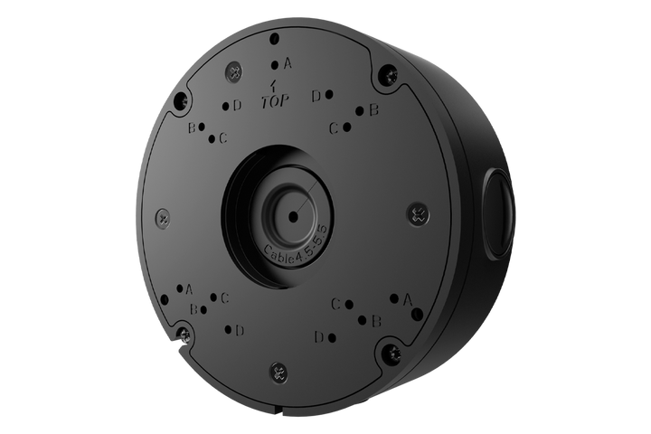 Lorex Round Junction Box for MVF and Dual-Lens Cameras (JB302P) in black